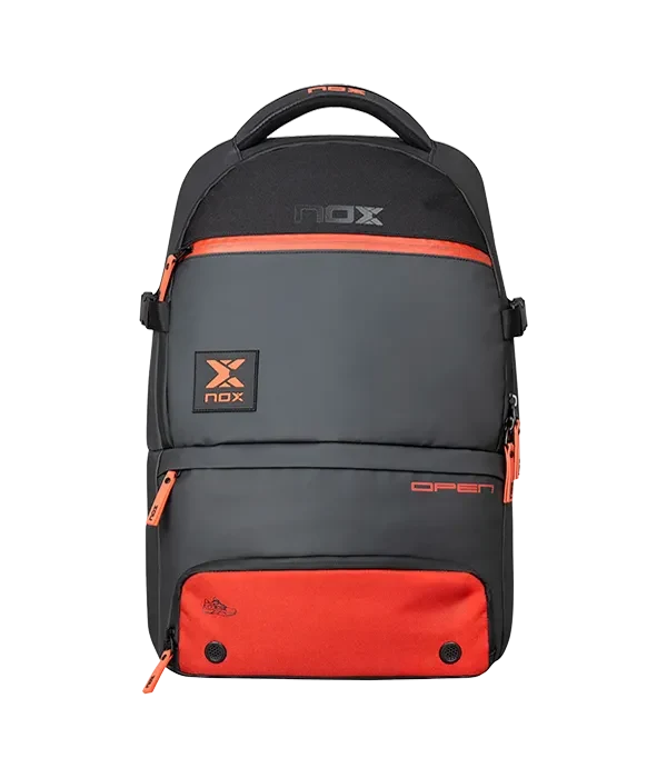 Nox Zaino Nox Luxury Open Series Nero/Rosso