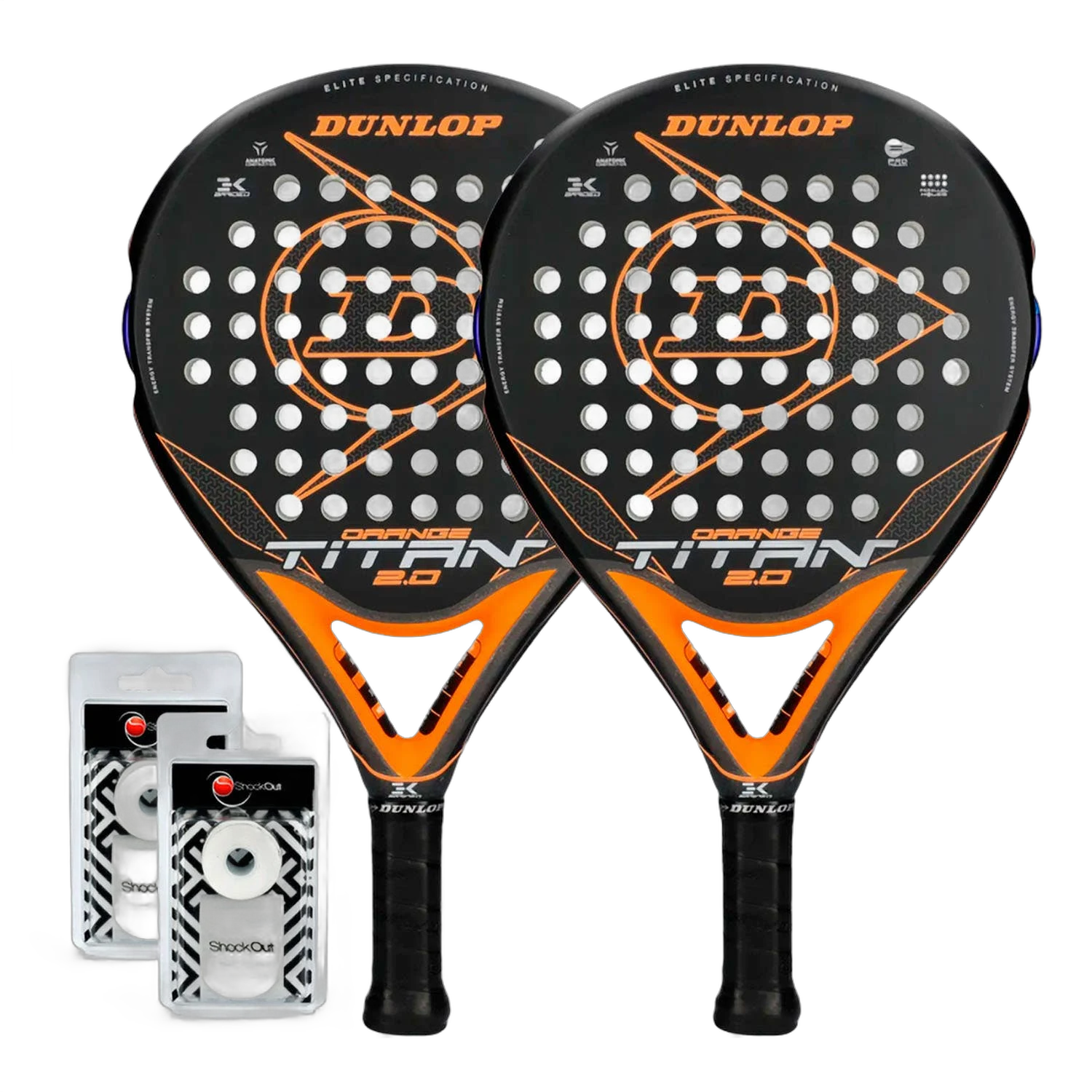 Dunlop Duo Titan Arancione Confezione Da 2 Pezzi