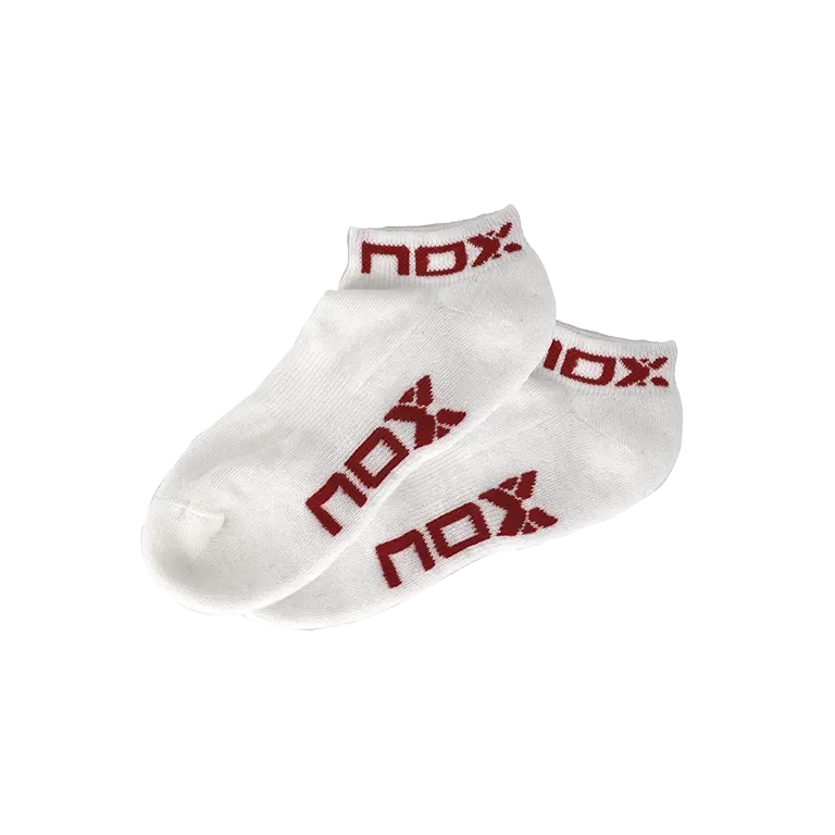 Nox Calzini Pinkies Bianco/Rosso Donna