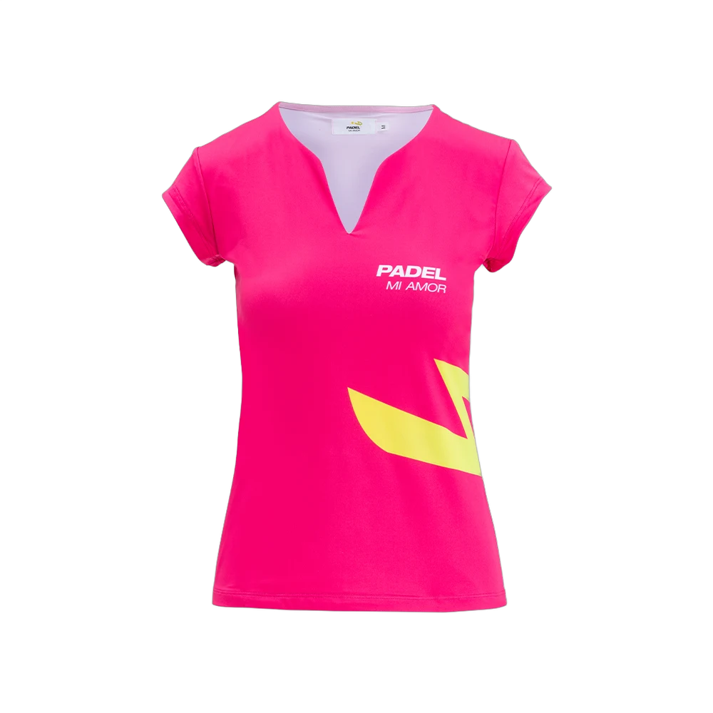 Padel Mi Amor T-Shirt Icon Fuxia da Donna