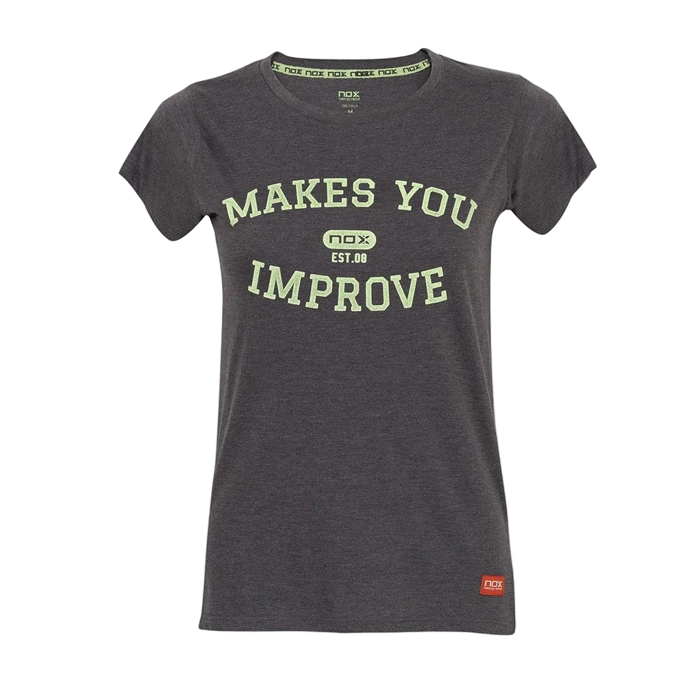 Nox T-shirt Da Donna Casual Nox Con Lettere