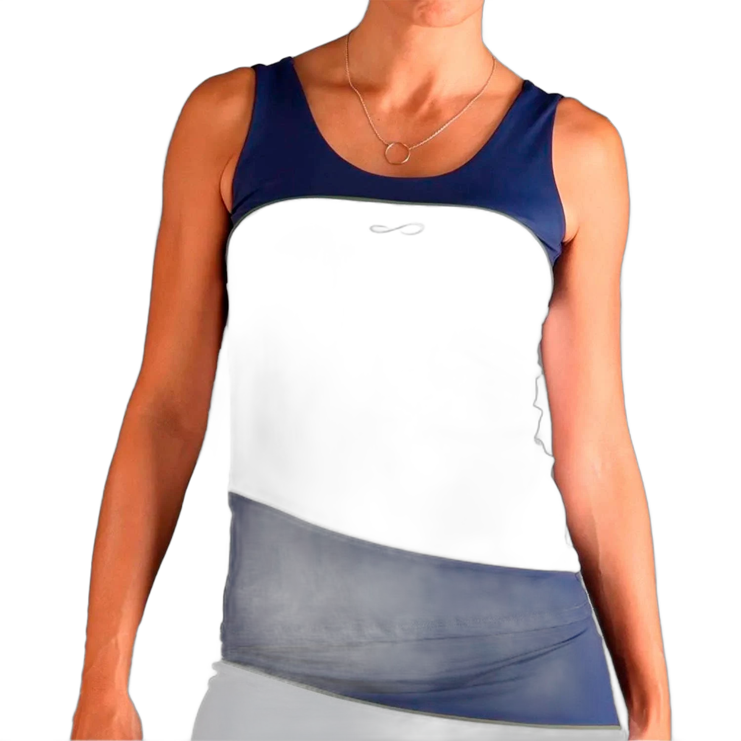 Endless T-shirt Donna Curve Titanium