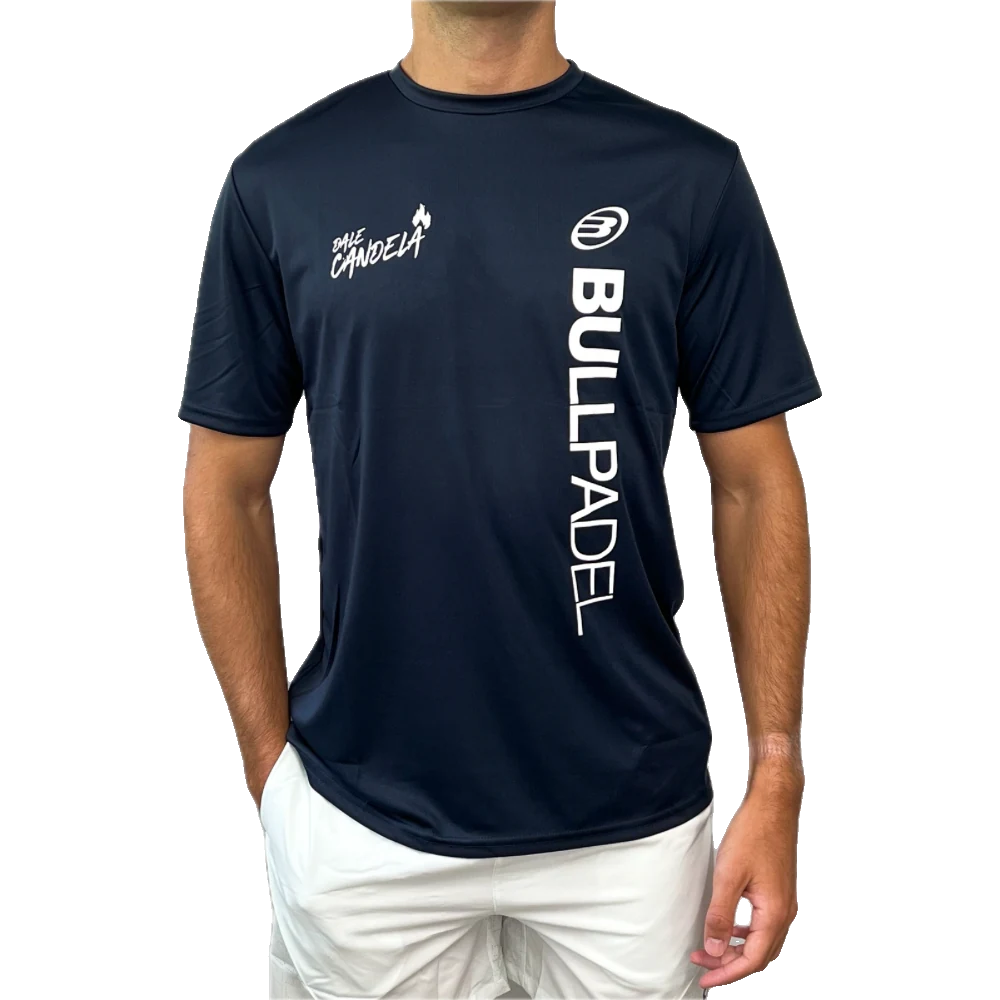 Bullpadel Maglietta Padel Bullpadel Dale Candela PM Blu Scuro Uomo FW24