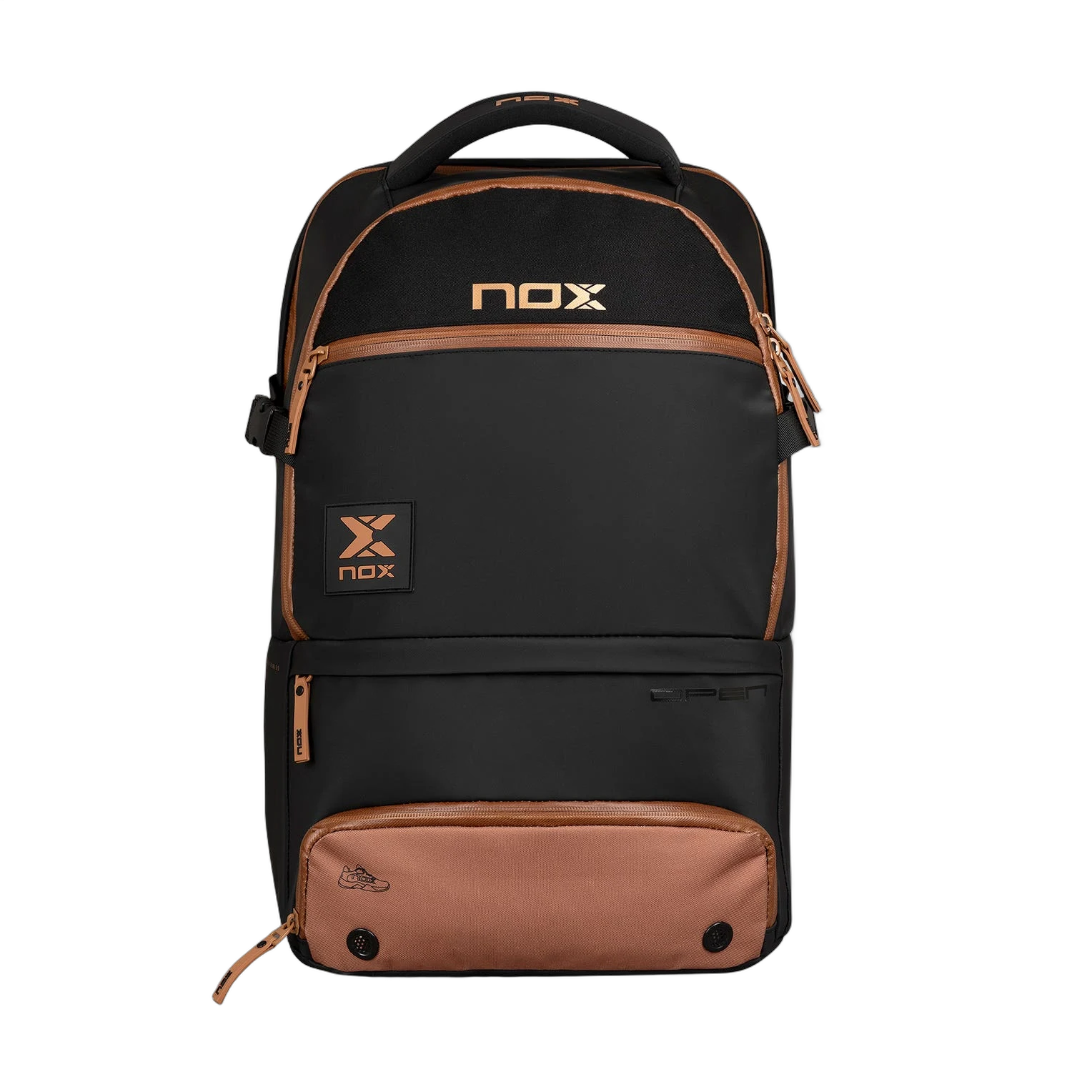 Nox Luxury Open Series Zaino Nero Marrone