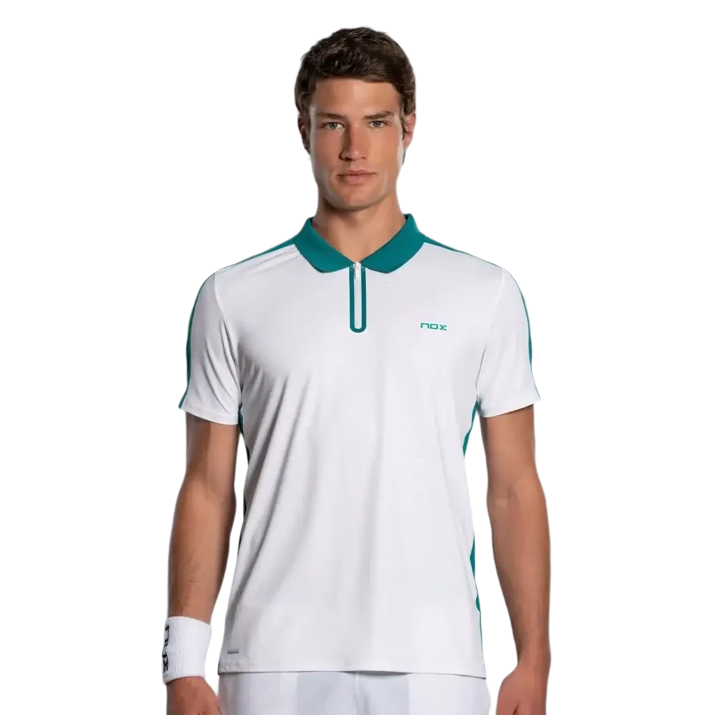 Nox Polo Pro Bianco/Verde Edera 2026